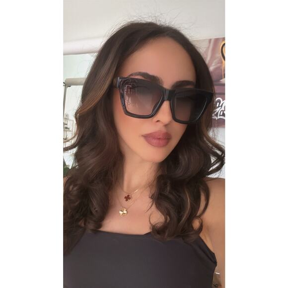 NEW Gucci GG1714S Black Cat Eye Sunglasses main image 4